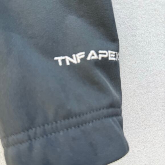 The North Face Soft Shell Jacket Boys L Grey Blue Full Zip Color Block Outdoor - Picture 10 of 12